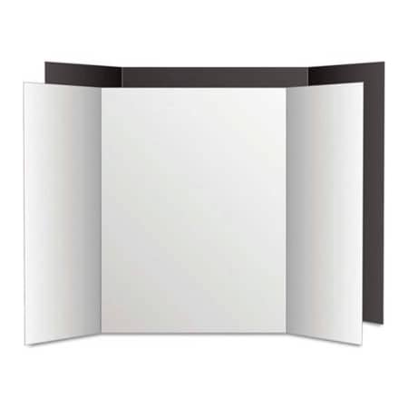 Royal Brites Royal Eco Brites Too Cool Tri-Fold Poster Board, 36in x 48in, Black/White, 6/PK 27135